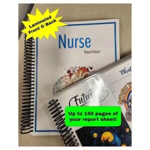 Customized Nurse Report Books, Journals, Planners, etc.